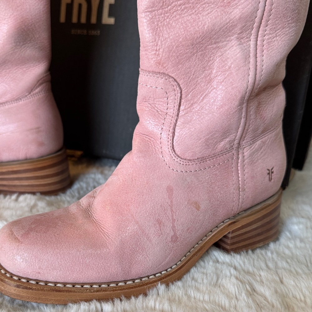 Frye Women's Pink Campus 14L Hardrock Leather 7.5 - Picture 12 of 16